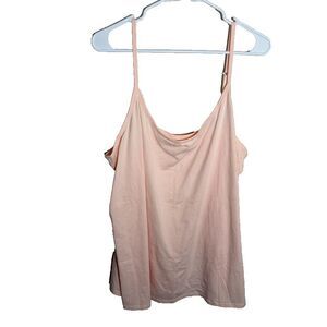 Old Navy Tank Top Women's 3X Pink Round Neck First Layer Basic Cami NWT